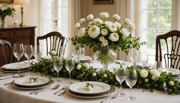 Integrer des verres en cristal design dans une decoration de table